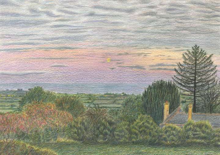 NEW PRINTING Moon Over Carlingford