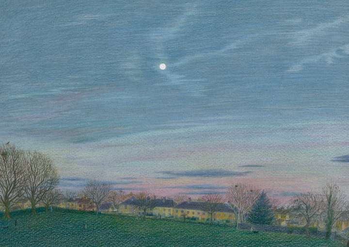 Moon Over Green